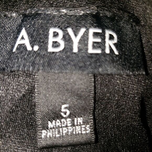 A. Byer Juniors Sz 5 Black Short Halter Dress  Prom Homecoming Wedding Party - Picture 5 of 5